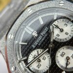 Audemars Piguet Replica Watches Royal Oak Chronograph Frosted Gold 26240 Black Dial APS Factory 41mm - Image 5