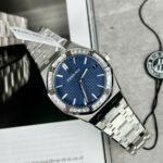 Audemars Piguet Replica Watch Royal Oak 15500 Dial Blue Custom Moissanite Diamonds 41mm - Image 2