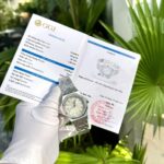 Audemars Piguet Royal Oak Women White Dial Custom Bezel Diamonds Moissanite 34mm