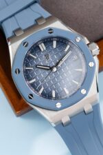 Audemars Piguet Best Copies Watch Royal Oak Offshore 15605SK Bezel Rubber Bule 43mm - Image 3