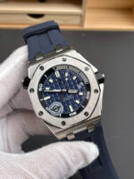 Audemars Piguet Knock Off Watches Royal Oak Offshore 15720ST Blue Rubber Strap APS Factory 42mm - Image 2