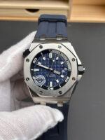 Audemars Piguet Knock Off Watches Royal Oak Offshore 15720ST Blue Rubber Strap APS Factory 42mm