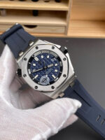 Audemars Piguet Knock Off Watches Royal Oak Offshore 15720ST Blue Rubber Strap APS Factory 42mm - Image 3