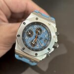 Audemars Piguet Best Replica Watch Royal Oak Offshore 26238ST Blue Rubber Strap 42mm - Image 3