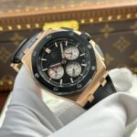 Audemars Piguet Royal Oak Offshore Chronograph 26420 Rose Gold Replica Watch Black Dial APP Factory 43mm - Image 3