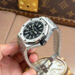 Audemars Piguet Royal Oak Offshore Diver 15710 Imitation Watches Black Dial Metal Wire APS Factory 42mm - Image 8