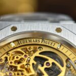 Audemars Piguet Royal Oak Openworked 15407 Knock Off Watches Dial Skeleton Yellow THB Factory 41mm - Image 11
