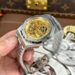 Audemars Piguet Royal Oak Openworked 15407 Knock Off Watches Dial Skeleton Yellow THB Factory 41mm - Image 3
