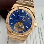Audemars Piguet Replica Watch Royal Oak Tourbillon Rose Gold 26522OR Dial Blue 41mm - Image 3