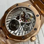 Audemars Piguet Replica Watch Royal Oak Tourbillon Rose Gold 26522OR Dial Blue 41mm - Image 10