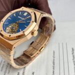 Audemars Piguet Replica Watch Royal Oak Tourbillon Rose Gold 26522OR Dial Blue 41mm - Image 8