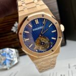 Audemars Piguet Replica Watch Royal Oak Tourbillon Rose Gold 26522OR Dial Blue 41mm - Image 2