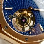 Audemars Piguet Replica Watch Royal Oak Tourbillon Rose Gold 26522OR Dial Blue 41mm - Image 6