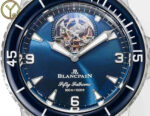 Blancpain Fifty Fathoms Tourbillon 8 Jours Best Replica Watches Blue Dial YS Factory 45mm - Image 4