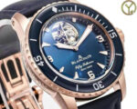 Blancpain Fifty Fathoms Tourbillon 8 Jours Replica Watch Rose Gold Blue Dial YS Factory 45mm - Image 2