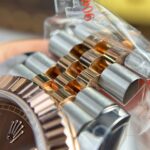 Rolex Replica Watch DateJust Chocolate Dial Gold Wrapped GM Factory 41mm - Image 5