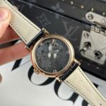 Breguet Tradition 7057 Copies Watches Leather Strap Black ZF Factory 40mm - Image 8