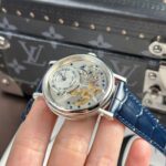 Breguet Replica Watch Tradition 7057 Manual Movement Leather Strap Blue ZF 40mm - Image 4