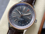 Breitling Navitimer Replica Watches Gray Dial & Leather Strap BLS Factory 41mm - Image 3