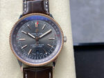 Breitling Navitimer Replica Watches Gray Dial & Leather Strap BLS Factory 41mm