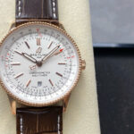 Breitling Navitimer Rose Gold White Dial Best Replica Watch BLS Factory 41mm