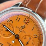 Breitling Premier B01 Chronograph Replica Watch Dial Orange BLS Factory 42mm - Image 6