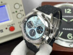 Breitling Luxury Replica Watches Super Chronomat B01 Ice Blue Dial Rubber Strap 44mm - Image 4