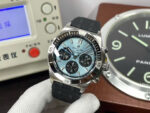 Breitling Luxury Replica Watches Super Chronomat B01 Ice Blue Dial Rubber Strap 44mm - Image 3