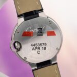 Cartier Ballon Bleu Women-s Replica 11 Watch White Dial Black Leather Strap 28mm - Image 10