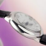 Cartier Ballon Bleu Women-s Replica 11 Watch White Dial Black Leather Strap 28mm - Image 8