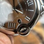 Cartier Ballon Bleu Best Copies Watch Brown Dial Metal Wire AF Factory 40mm - Image 6