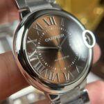 Cartier Ballon Bleu Best Copies Watch Brown Dial Metal Wire AF Factory 40mm - Image 5