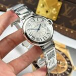 Cartier Ballon Bleu Replica Watch White Dial Metal Wire AF Factory 40mm - Image 2
