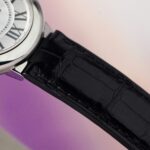 Cartier Ballon Bleu Replica 1:1 Watch White Dial Leather Strap 36mm - Image 7