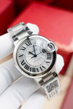 Cartier Ballon Bleu W6920046 Replica Watch White Dial Metal Wire AF Factory 36mm - Image 6