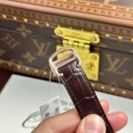 Cartier Drive Tourbillon Replica Watch Dial Guiloche Motif Leather Strap 41mm - Image 13