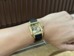 Cartier Replica Watch Santos WHSA0031 Quartz Leather Strap 31x43mm - Image 6