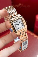 Cartier Panthere W2PN0007 White Dial Fake Watch Rose Gold 27x37mm - Image 2