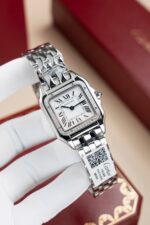 Cartier Panthere W2PN0007 Replica Watch White Dial Metal Wire 27x37mm