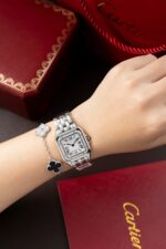 Cartier Panthere W2PN0007 Replica Watch White Dial Metal Wire 27x37mm - Image 4