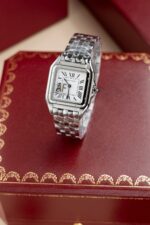 Cartier Clone Watch Panthere WGPN0007 Women White Dial 27x37mm - Image 2
