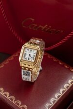 Cartier Panthere WGPN0009 Fake Watch White Dial Metal Wire 27x37mm