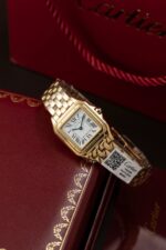 Cartier Panthere WGPN0009 Fake Watch White Dial Metal Wire 27x37mm - Image 2