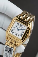 Cartier Panthere WGPN0009 Fake Watch White Dial Metal Wire 27x37mm - Image 4