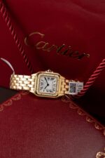 Cartier Panthere WJPN0015 White Dial Replica Watch Bezel Diamonds Moissanite 27x37mm - Image 5