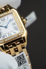 Cartier Panthere WJPN0015 White Dial Replica Watch Bezel Diamonds Moissanite 27x37mm - Image 8