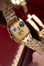 Cartier Panthere WJPN0015 White Dial Replica Watch Bezel Diamonds Moissanite 27x37mm - Image 12