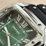 Cartier Replica Watches Santos WSSA0061 Green Dial Rubber Strap BV Factory 39.8mm - Image 5