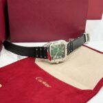 Cartier Replica Watches Santos WSSA0061 Green Dial Rubber Strap BV Factory 39.8mm - Image 4