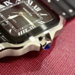 Cartier Replica Watches Santos Black Dial Roman Numeral Pile BV Factory 39.8mm - Image 3